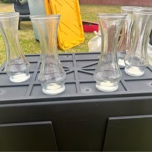 Tall clear vases